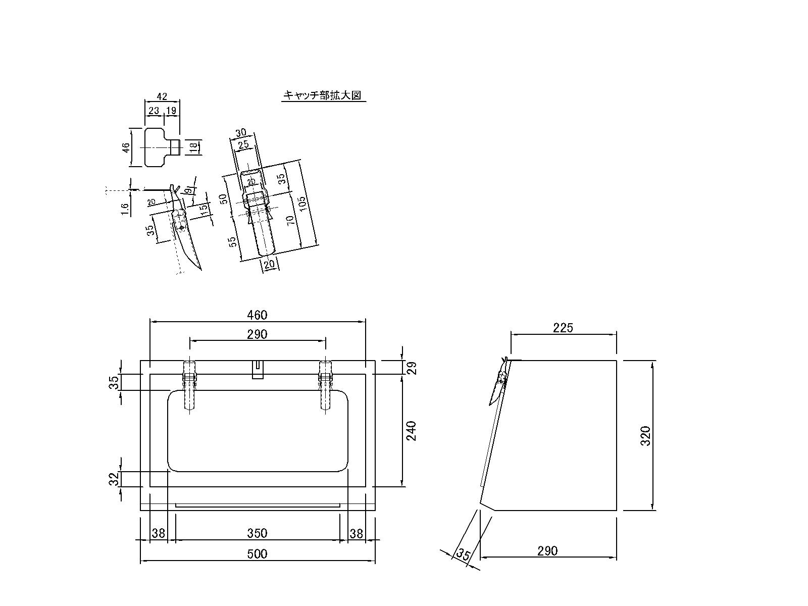 マルコン　オールステンレス枠付重量車　１１０ｍｍ　平型 S-3750-110 - 4