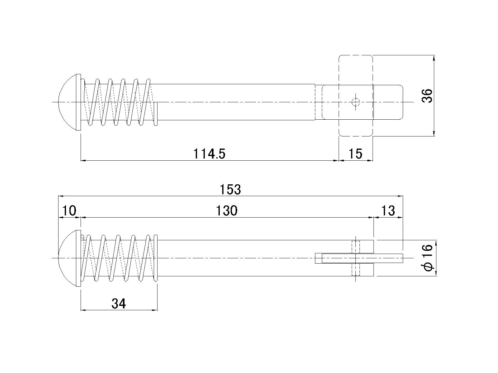 For bending the pin 16mm × 90mm width