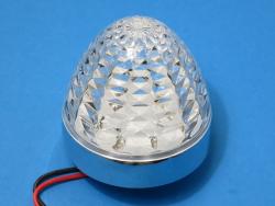 LEDクリスタルSマーカー 24V クリア／白 防水型