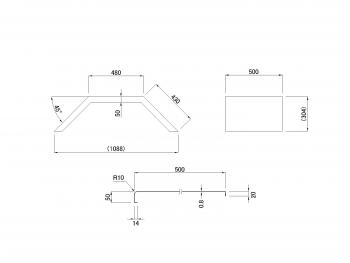 矩形不銹鋼擋泥板4噸的FW50型中間檔次