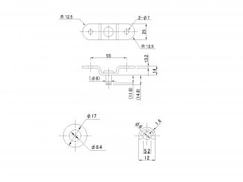 Tokico gas spring mounting bracket N19