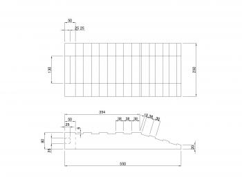 杰克板（碰撞台）Hipra制造H = 80毫米