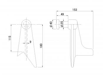 用於傾卸上軸4t的新型號R.