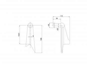 ダンプ上部シャフト 2t用 L