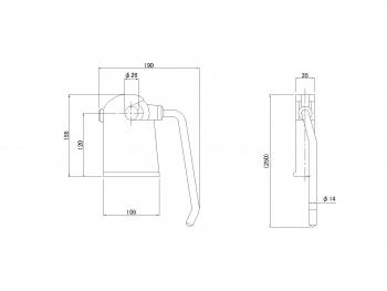 ダンプ上部受 4t用 強化型 R