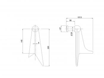 Dump upper shaft 4t for reinforced type L