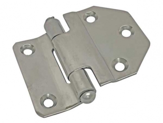 Stainless block hinge middle groove stepped side φ10 pin R