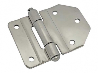 ステンレスブロック蝶番 外溝 段付サイド φ10ピン R