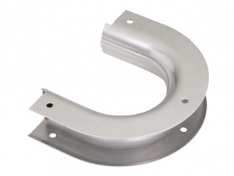 不銹鋼繩線架，用於鋁塊台階（帶切口），帶墊片