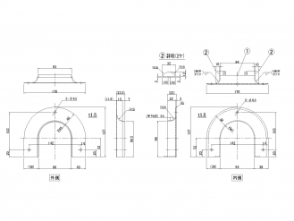 ステンレスロープ通し枠 アルミブロック段無用(カット無) スペーサー付