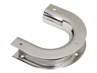 ステンレスロープ通し枠 アルミブロック段無用(カット無) 電解研磨 スペーサー付