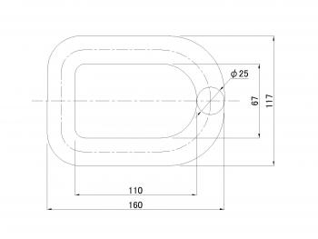 Ferry hook ring 25 mm