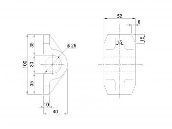 フェリーフック 押金 25mm用