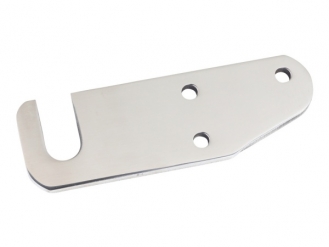 Stainless steel block bracket 8 x 65 flat R