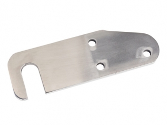 Stainless steel block bracket 8 x 65 flat R