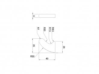 ステンレスエビ金受 プレス型 t=8mm