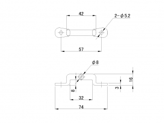 ステンレスオープンストッパー 止金具 ISL-8