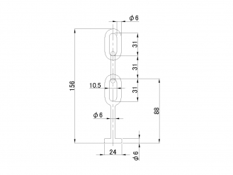 不銹鋼開口塞主體 2 環型 DFB-2
