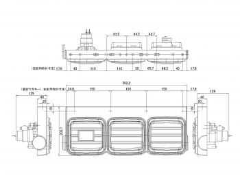 ICL LED Combi尾灯方型Clear 3系列