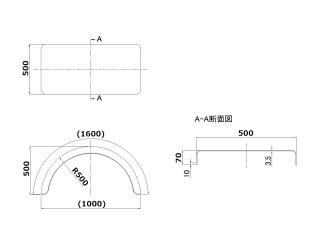 パーロック 丸型フェンダー 樹脂 4t用 5124160