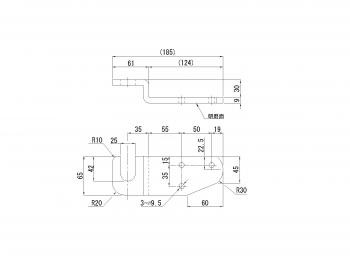 Stainless Steel Block Acceptance 9 x 65 Songs L 30 mm Step