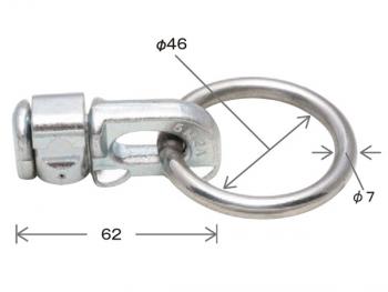 端子托架DS-R双螺栓用于空气线轨道装配（带环）