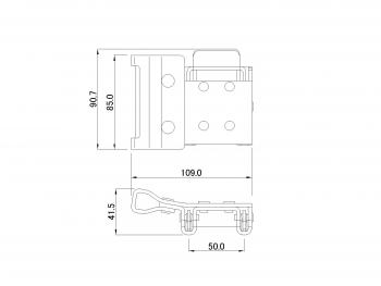 Double one-piece bracket WP-1-50 (right and left set)