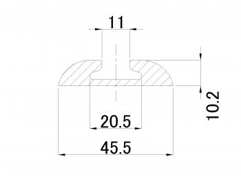 Air line rail AR - L For light weight L = 3000 mm