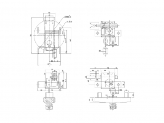 スペアタイヤキャリア SM-526 φ164 中型ダンプ用