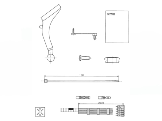 Ichikoh STR-300 vehicle-specific bracket kit STR-3XA0FS