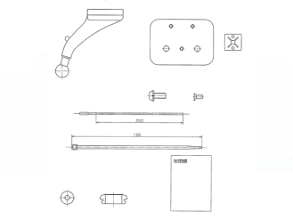 Ichikoh STR-300 車輛專用支架套件 STR-3X36