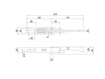 エビ金打抜式 AA型 L=310mm