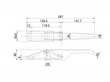 ステンレスプレスエビ金 AB型