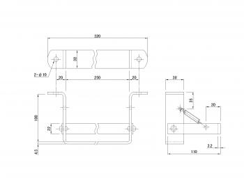 車輪止め/歯止めステー 【ハイプラ製(大)新型専用】
