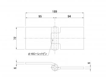 3 inches cover-free hinge L