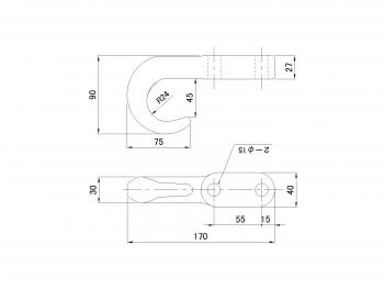 牽引フック 4t用