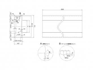 JB鋁製側保險槓70H車身L = 2500