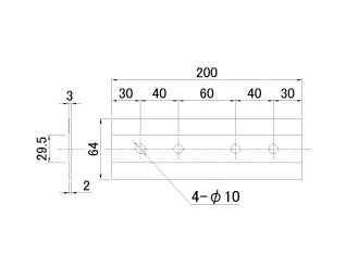 JB鋁邊保險槓接頭背板（70H/100H通用）