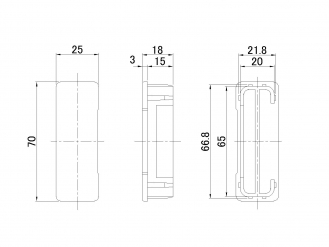 JB鋁製側保險槓端蓋，適用於70H