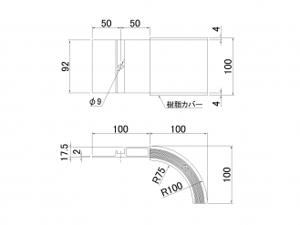 JB铝制侧保险杠护角100H（铝挤压）