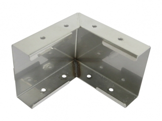 アウトリガー用 JBアルミサイドバンパー70H コーナー金具 A型