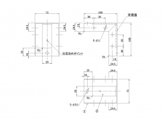 JB鋁合金側保險槓70H角鋼支架B型支腿