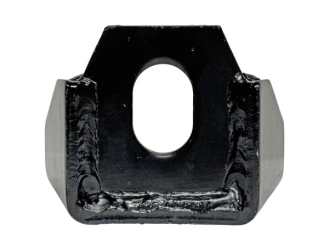 Non-slip bracket, facing type, 4-hole multi-purpose, P=50, black painted
