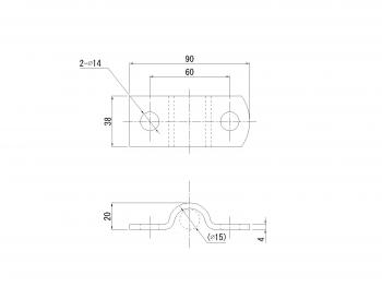 Stainless floor hook saliva off large-scale