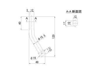 ロープフック N型 15.5mm 新大