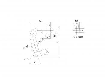 ダンプフック 15.5mm