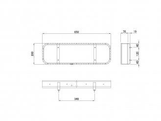 JB signboard light (Andon) N type small light fixture