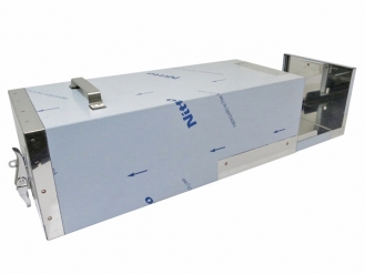 ステンレス消火器ボックス 20型用 横型(スライド型)