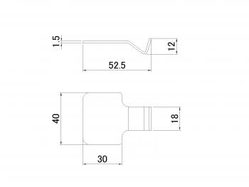 Stainless steel tool box catch received HKK type