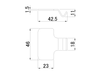 Stainless steel tool box catch, STD type